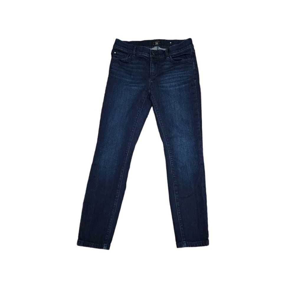 Ann Taylor Factory Petite Dark Wash Skinny Jeans, Size 2P